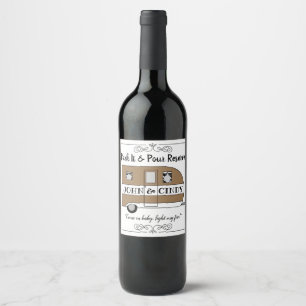 "Park It & Pour Reserve" Camping Wine Labels