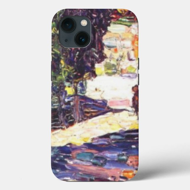 Park of St. Cloud with horseman Wassily Kandinsky Case-Mate iPhone Case (Back)