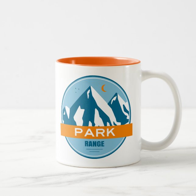 Park Range Colorado Stars Moon Two-Tone Coffee Mug (Right)