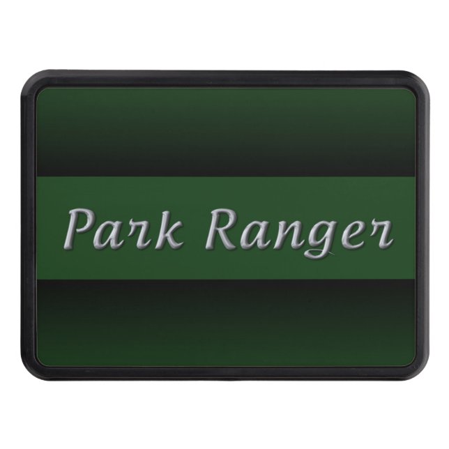 Park Ranger - Based on the Thin Blue Line Trailer Hitch Cover (Front)