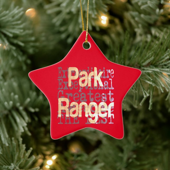 Park Ranger Extraordinaire Ceramic Ornament (Tree)