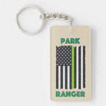 Park Ranger Flag Keychain