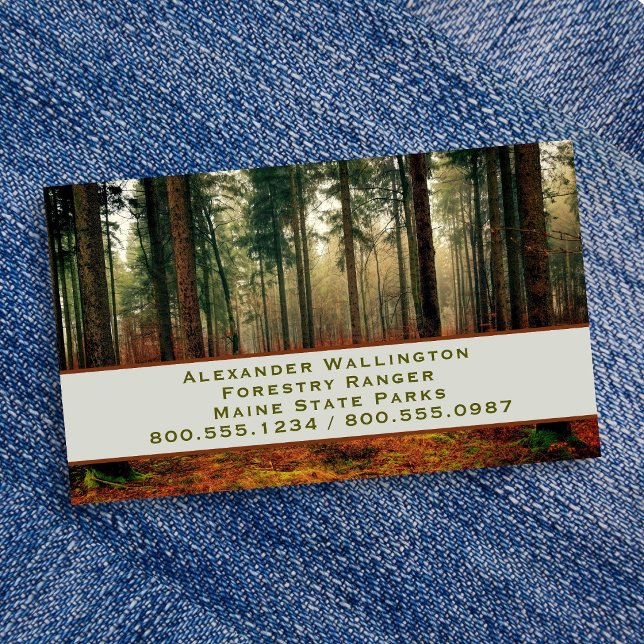 Park Ranger Forestry Service Business Card (Creator Uploaded)