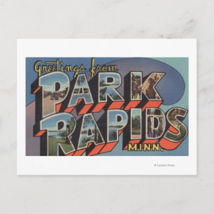 Park Rapids, Minnesota - Large Letter Scenes Postcard