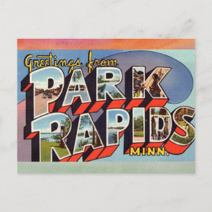 Park Rapids Minnesota Vintage Travel Postcard