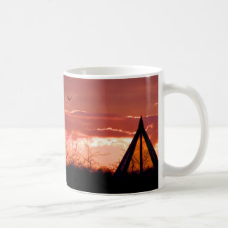 Park sunset coffee mug