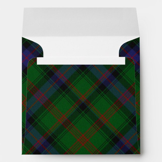 Park tartan green blue plaid envelopes (Back (Bottom))