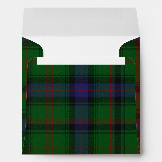 Park tartan green blue plaid envelopes (Back (Bottom))