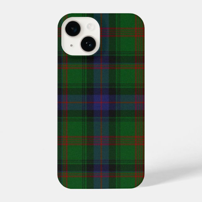 Park tartan green blue plaid iPhone case (Back)