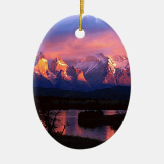 Park Torres Del Paine Serrano River Chile Ceramic Ornament