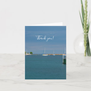 Parked At Mackinac Harbour Thank You Card