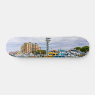 Parked Boats Destin Florida Harbour Skateboard