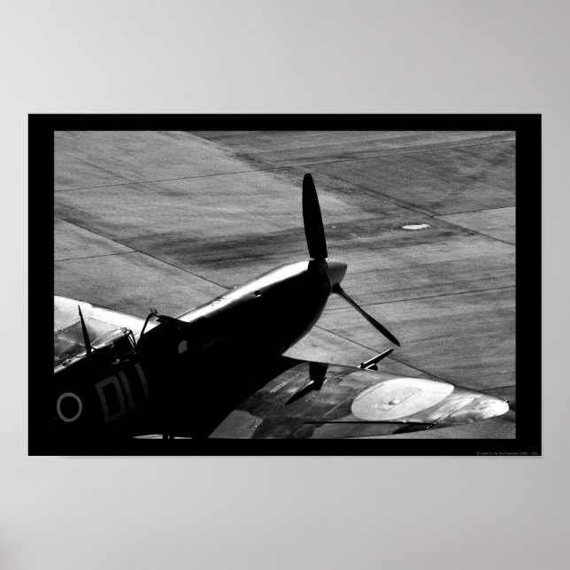 Parked Spitfire Poster (Front)
