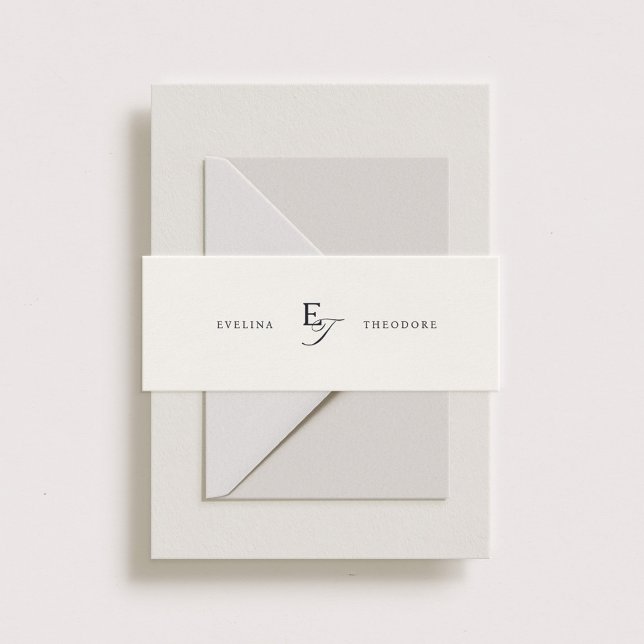 Parker Classic Monogram Invitation Belly Band (Creator Uploaded)