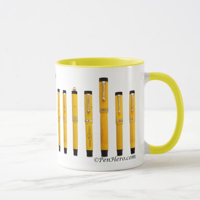 Parker Duofold Mandarin Fontaine Stylos Mug (Droite)