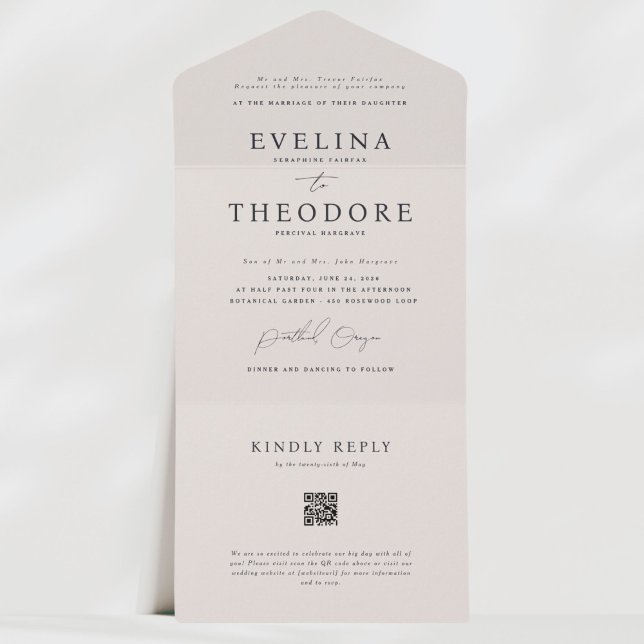 Parker Elegant Seal and Send Wedding Invitation (Creator Uploaded)