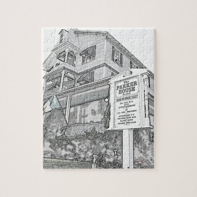 Parker House Sketch - Jersey Shore Jigsaw Puzzle (Vertical)