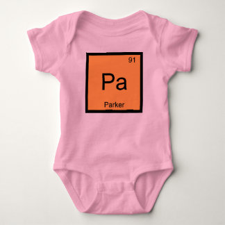Parker Name Chemistry Element Periodic Table Baby Bodysuit