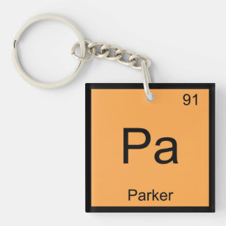 Parker Name Chemistry Element Periodic Table Keychain