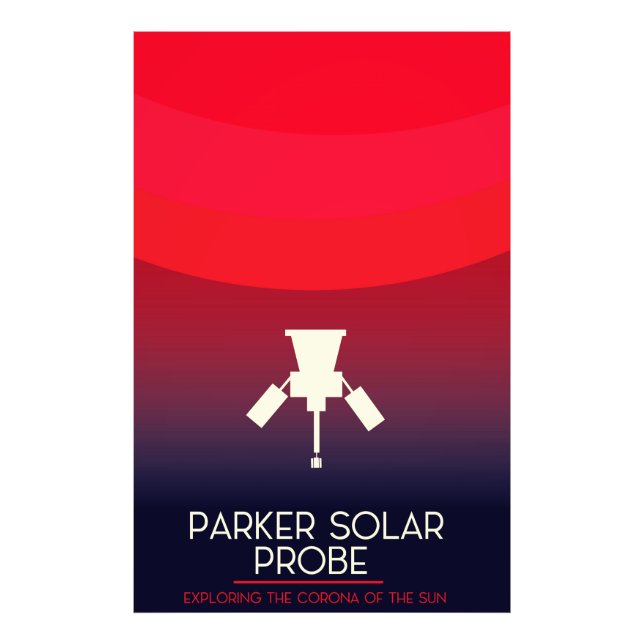 Parker Solar Probe Exploration Photo Print (Front)