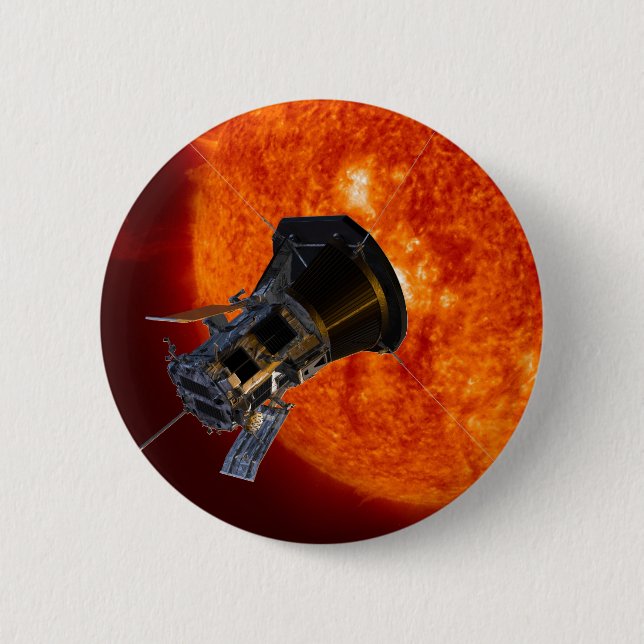 Parker Solar Probe Spacecraft 2 Inch Round Button (Front)