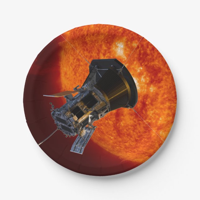 Parker Solar Probe Spacecraft Paper Plate (Front)