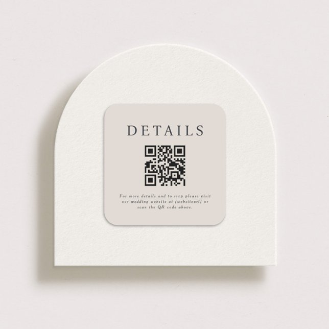 Parker Wedding QR Code Square Sticker (Creator Uploaded)