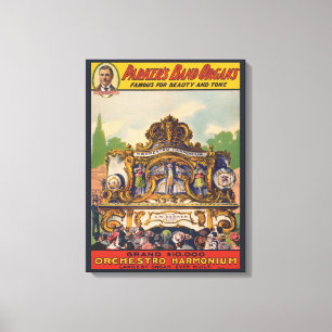 Parker's Band Organs, Famous For Beauty And Tone Canvas Print