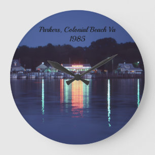 Parker's, Colonial Beach Virginia, Large Clock
