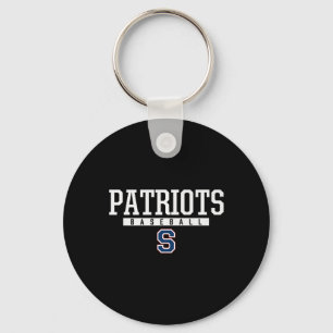 Parkersburg South Patriots Logo Baseball Hs Keychain