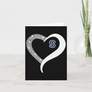 Parkersburg South Patriots Logo Diamond Heart Hs Card