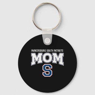 Parkersburg South Patriots Logo Mom Hs Keychain