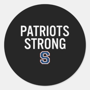 Parkersburg South Patriots Logo Strong Hs Classic Round Sticker