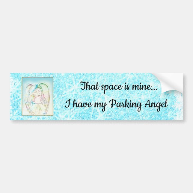 Parking Angel bumper sticker (Front)
