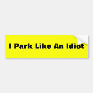 Parking Bumper Sticker