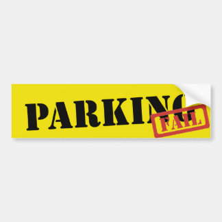 Parking Fail Bumper Sticker