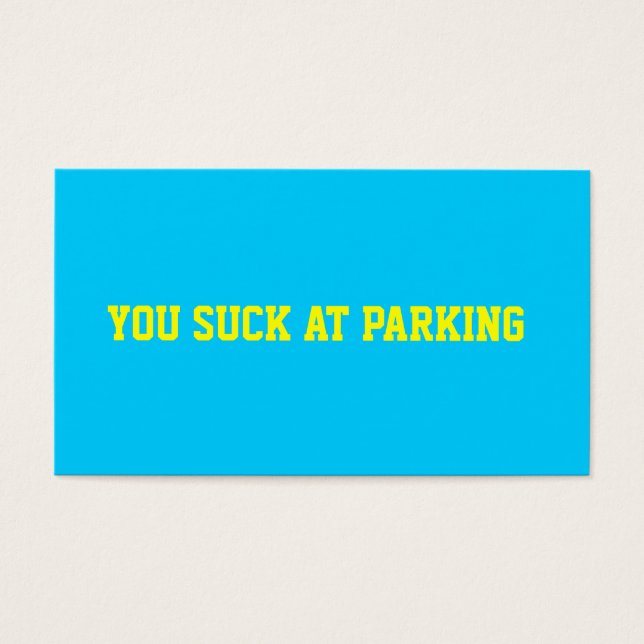 Parking incorrect (Devant)