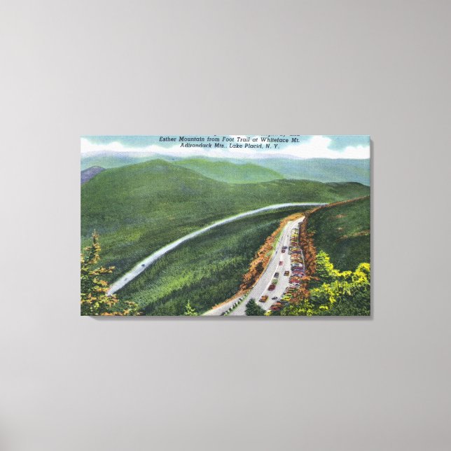 Parking Lot, Memorial Hwy, Esther Mt Canvas Print (Front)