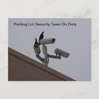 Parking Lot Security Postcard