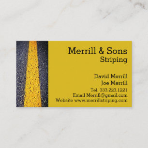 Parking Lot Striping Business Card