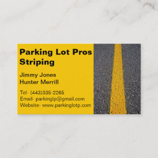 Parking Lot Striping Business Card