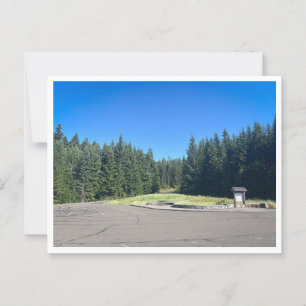 Parking Lot View Postcard