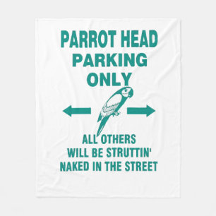 Parking only  fleece blanket