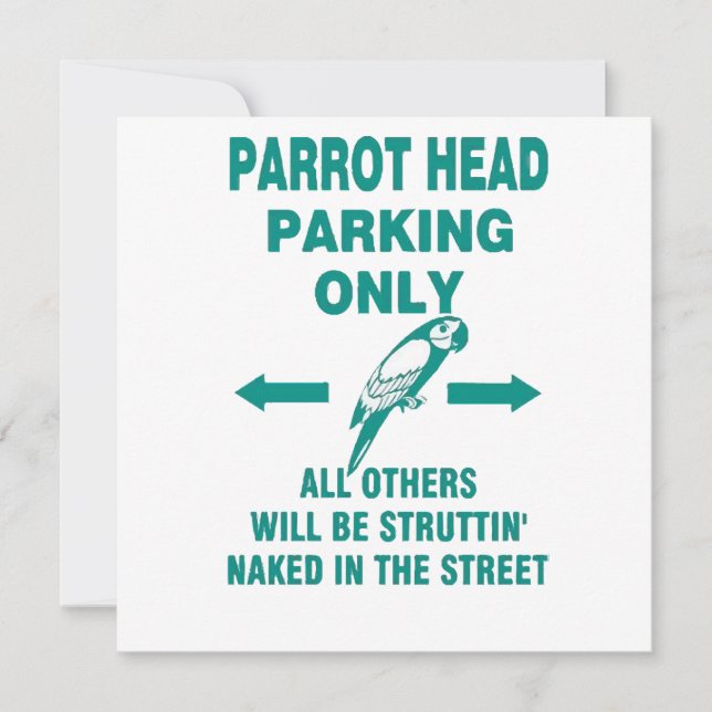 Parking only  invitation (Front)