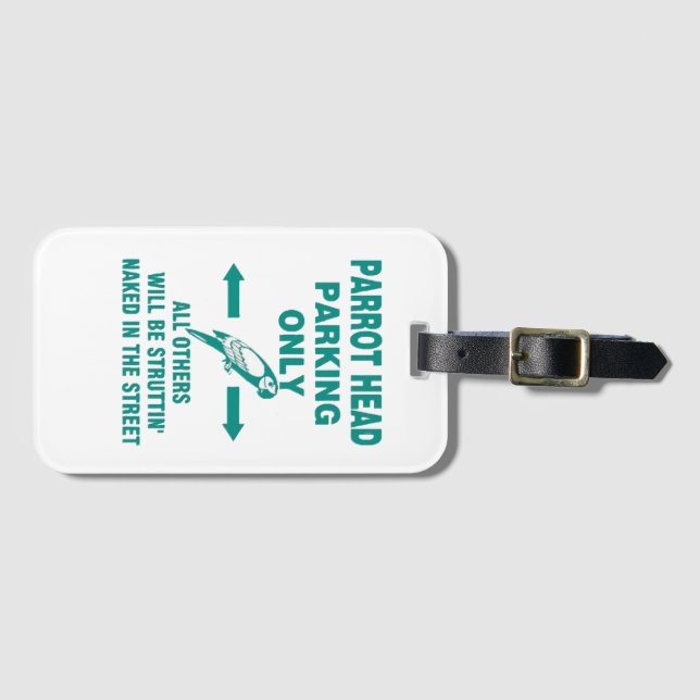 Parking only  luggage tag (Front Horizontal)