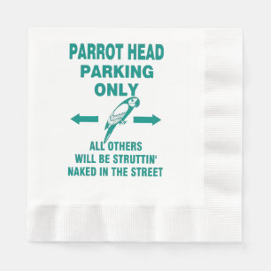 Parking only  napkin