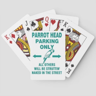 Parking only playing cards