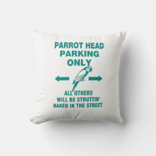 Parking only throw pillow