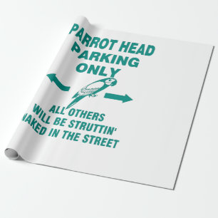 Parking only  wrapping paper