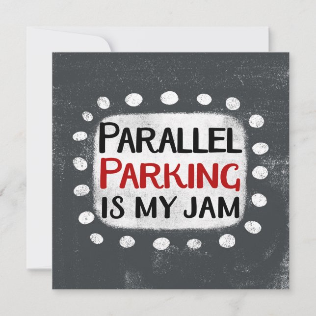 Parking Parallèle Est Ma Carte De Voeux De Jam (Devant)